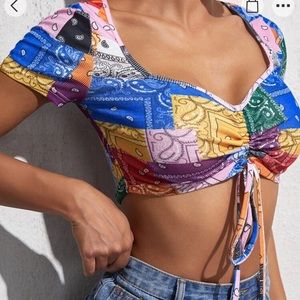 Multi color SHEIN crop top BRAND NEW